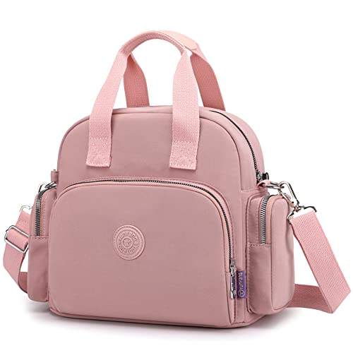 DORRISO Damen Handtasche Umhängetasche Schultertasche Rucksack Casual Umhängetaschen USB Ladeanschluss Reise Arbeit Lässig Täglich Wasserdicht Leinwand Handtasche Rosa DORRISO Damen Handtasche Umhängetasche Schultertasche Rucksack Casual Umhängetaschen USB Ladeanschluss Reise Arbeit Lässig Täglich Wasserdicht Leinwand Handtasche Rosa von DORRISO