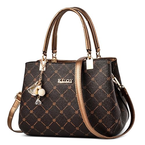 DORRISO Damen Handtaschen Stilvoll Elegant Schulterbeutel Langlebig Handtaschen Mehrfachtasche Taschen Umhängetasche Damen Reisen Urlaub Einkaufen Party Büro Wasserdicht PU Leder Gold DORRISO Damen Handtaschen Stilvoll Elegant Schulterbeutel Langlebig Handtaschen Mehrfachtasche Taschen Umhängetasche Damen Reisen Urlaub Einkaufen Party Büro Wasserdicht PU Leder Gold von DORRISO