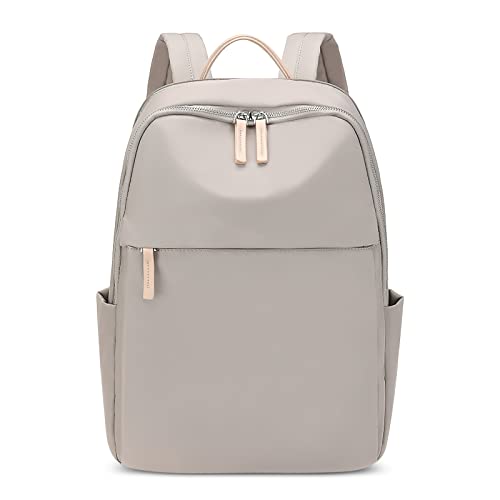 DORRISO Damen Rucksack Mode Tagesrucksäcke Reise Rucksäcke für 14 Zoll Laptop Schulranzen Grosse Kapazität Tourismus Beiläufig Umhängetaschen Wasserdicht Frauen Rucksack M Grau A von DORRISO