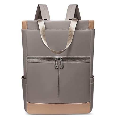 DORRISO Damen Rucksäcke Mode Handtasche Tagesrucksäcke Leicht Schultertaschen Reise Schulranzen Schulter Tasche Tourismus Camping Beiläufig Outdoor Rucksack Khaki von DORRISO