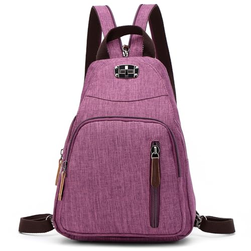 DORRISO Damen Rucksäcke Mode Tagesrucksäcke Kleiner Schulranzen Leicht Schultertaschen Handtasche Reise Schulter Tasche Tourismus Beiläufig Outdoor Frauen Rucksack Violett DORRISO Damen Rucksäcke Mode Tagesrucksäcke Kleiner Schulranzen Leicht Schultertaschen Handtasche Reise Schulter Tasche Tourismus Beiläufig Outdoor Frauen Rucksack Violett von DORRISO