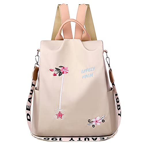 DORRISO Damen Rucksäcke Nylon Schultertaschen Anti Dieb Handtasche Schulter Tasche Tourismus Beiläufig Reise Outdoor Schule Frauen Nylon Rucksack Braun DORRISO Damen Rucksäcke Nylon Schultertaschen Anti Dieb Handtasche Schulter Tasche Tourismus Beiläufig Reise Outdoor Schule Frauen Nylon Rucksack Braun von DORRISO
