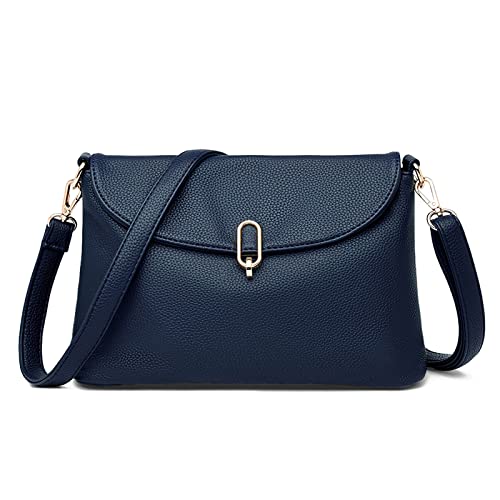 DORRISO Damen Umhängetasche Mode Handtasche Reise Schultertasche Leicht Umhängetaschen Täglich Urlaub Casual Schultertasche Wasserdicht PU Damen Umhängetasche Blau DORRISO Damen Umhängetasche Mode Handtasche Reise Schultertasche Leicht Umhängetaschen Täglich Urlaub Casual Schultertasche Wasserdicht PU Damen Umhängetasche Blau von DORRISO