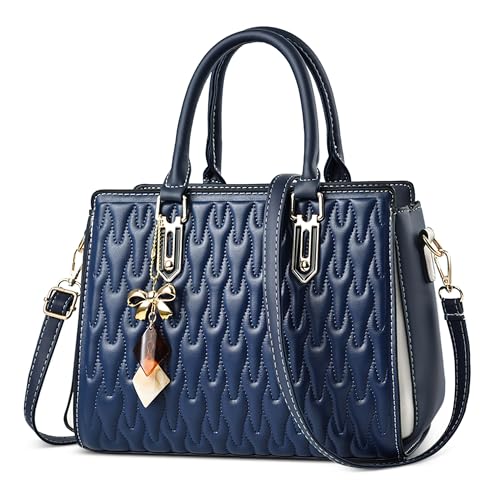 DORRISO Elegante Damen Handtaschen Henkeltaschen Anti-Dieb Mittel Groß Damen Umhängetasche Sicher Leicht Reisen Urlaub Einkaufen Party Büro Wasserdicht PU Leder Blau DORRISO Elegante Damen Handtaschen Henkeltaschen Anti-Dieb Mittel Groß Damen Umhängetasche Sicher Leicht Reisen Urlaub Einkaufen Party Büro Wasserdicht PU Leder Blau von DORRISO