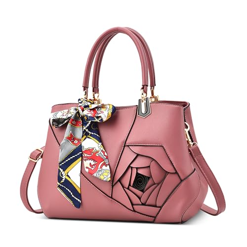 DORRISO Handtasche Damen Stilvol Handtaschen Damen Elegant Tasche Damen Umhängetasche Reisen Schultertasche Mittelgroß Leder für Büro Ernennung Urlaub Einkaufen Rosa DORRISO Handtasche Damen Stilvol Handtaschen Damen Elegant Tasche Damen Umhängetasche Reisen Schultertasche Mittelgroß Leder für Büro Ernennung Urlaub Einkaufen Rosa von DORRISO