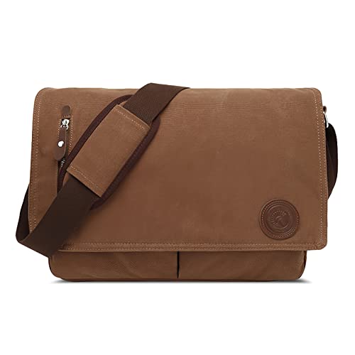 DORRISO Herren Umhängetasche Mode Leinwand Schultertasche Reise Schultertaschen für 15,6 Zoll Notebook Kuriertasche Casual Urlaub Camping Männer Kuriertasche Braun DORRISO Herren Umhängetasche Mode Leinwand Schultertasche Reise Schultertaschen für 15,6 Zoll Notebook Kuriertasche Casual Urlaub Camping Männer Kuriertasche Braun von DORRISO