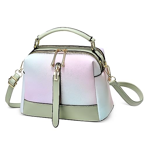 DORRISO Klassische Damen Henkeltasche Leicht Elegant Handtasche Umhängetasche mit Tragegriff für Lässig Reise Urlaub Business Täglich PU Leder Damen Einzigartig Schultertaschen Grün DORRISO Klassische Damen Henkeltasche Leicht Elegant Handtasche Umhängetasche mit Tragegriff für Lässig Reise Urlaub Business Täglich PU Leder Damen Einzigartig Schultertaschen Grün von DORRISO