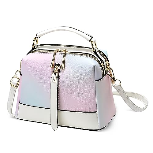 DORRISO Klassische Damen Henkeltasche Leicht Elegant Handtasche Umhängetasche mit Tragegriff für Lässig Reise Urlaub Business Täglich PU Leder Damen Einzigartig Schultertaschen Weiß DORRISO Klassische Damen Henkeltasche Leicht Elegant Handtasche Umhängetasche mit Tragegriff für Lässig Reise Urlaub Business Täglich PU Leder Damen Einzigartig Schultertaschen Weiß von DORRISO