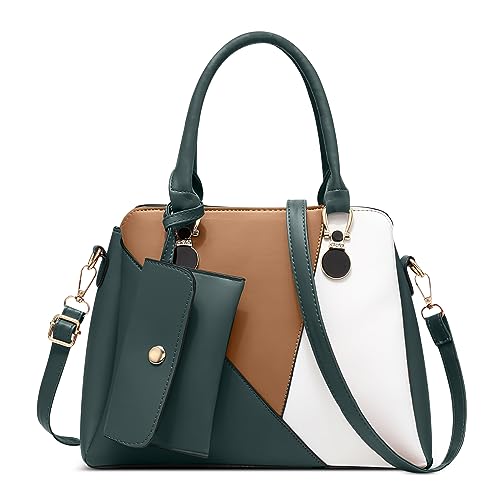 DORRISO Leicht Damen Handtasche Elegant Henkeltasche mit Mode Kleine Geldbörse für Einkaufen Reise Urlaub Business Nachmittagstee Täglich PU Leder Damen Umhängetasche Grün DORRISO Leicht Damen Handtasche Elegant Henkeltasche mit Mode Kleine Geldbörse für Einkaufen Reise Urlaub Business Nachmittagstee Täglich PU Leder Damen Umhängetasche Grün von DORRISO