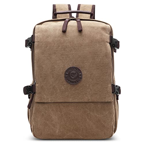 DORRISO Reise Herren Rucksack Mode Canvas Schulrucksack Teenager Daypacks Casual Laptop Rucksack für 15.6 Zoll Laptop Geschäft Arbeit Bergsteigen Campus Laptop Rucksack Khaki DORRISO Reise Herren Rucksack Mode Canvas Schulrucksack Teenager Daypacks Casual Laptop Rucksack für 15.6 Zoll Laptop Geschäft Arbeit Bergsteigen Campus Laptop Rucksack Khaki von DORRISO
