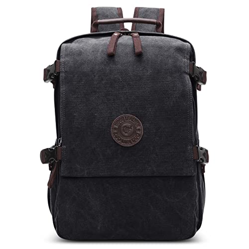 DORRISO Reise Herren Rucksack Mode Canvas Schulrucksack Teenager Daypacks Casual Laptop Rucksack für 15.6 Zoll Laptop Geschäft Arbeit Bergsteigen Campus Laptop Rucksack Schwarz DORRISO Reise Herren Rucksack Mode Canvas Schulrucksack Teenager Daypacks Casual Laptop Rucksack für 15.6 Zoll Laptop Geschäft Arbeit Bergsteigen Campus Laptop Rucksack Schwarz von DORRISO