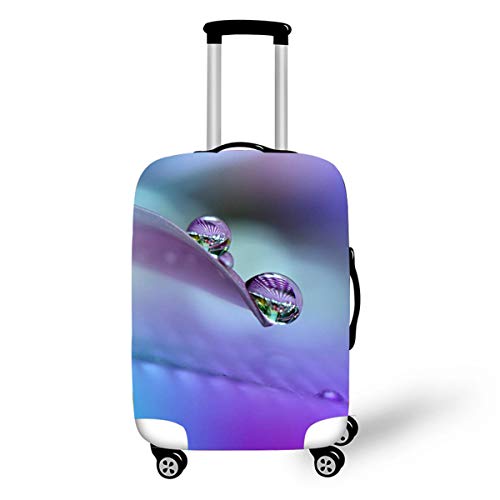 Elastisch Kofferhülle, DOTBUY 3D Reise Kofferschutzhülle Gepäck Cover Reisekoffer Hülle Schutz Bezug Schutzhülle Waschbare Reisetasche Kofferbezug (Lila Tau,XL (30-32 Zoll)) von DOTBUY-SHOP