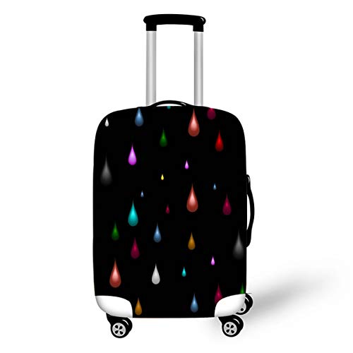 Elastisch Kofferhülle, DOTBUY 3D Reise Kofferschutzhülle Gepäck Cover Reisekoffer Hülle Schutz Bezug Schutzhülle Waschbare Reisetasche Kofferbezug (Regentropfen,XL (30-32 Zoll)) von DOTBUY-SHOP