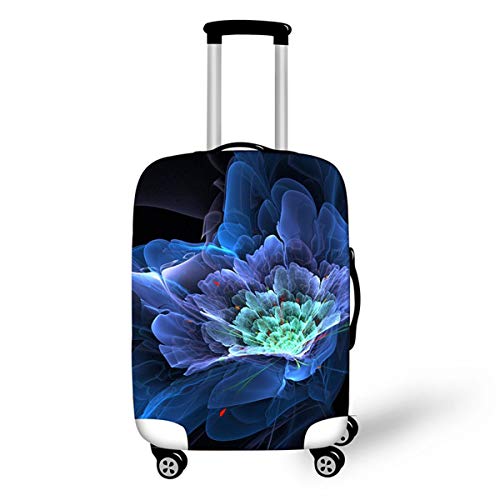 Elastisch Kofferhülle, DOTBUY 3D Reise Kofferschutzhülle Gepäck Cover Reisekoffer Hülle Schutz Bezug Schutzhülle Waschbare Reisetasche Kofferbezug (Blume 5,M (22-24 Zoll)) von DOTBUY-shop