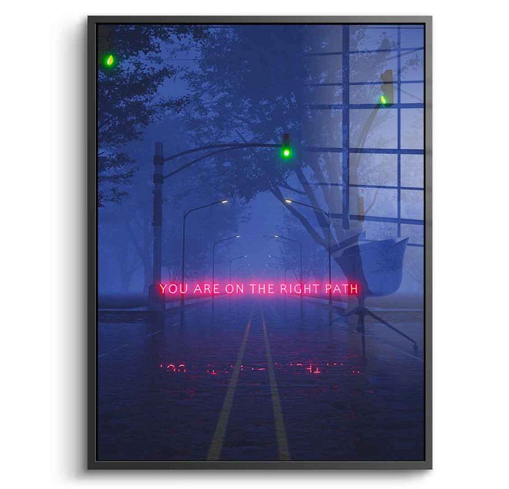 DOTCOMCANVAS® Acrylglasbild Keep Walking - Acrylglas, Acrylglasbild Keep Walking KI AI generiert digitale Kunst Wandbild von DOTCOMCANVAS®