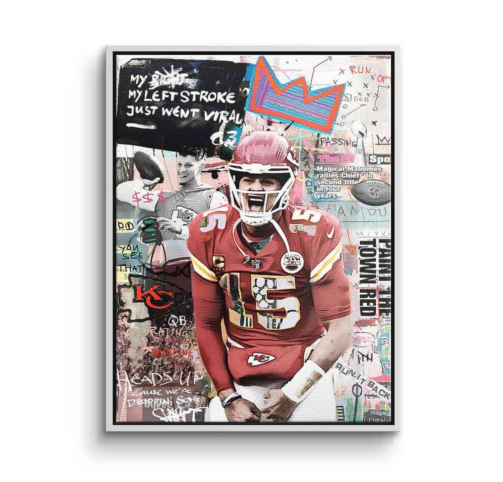 DOTCOMCANVAS® Leinwandbild Pat Mahomes, Leinwandbild Pat Mahomes Football Sport Quarterback Kansas City Chiefs von DOTCOMCANVAS®