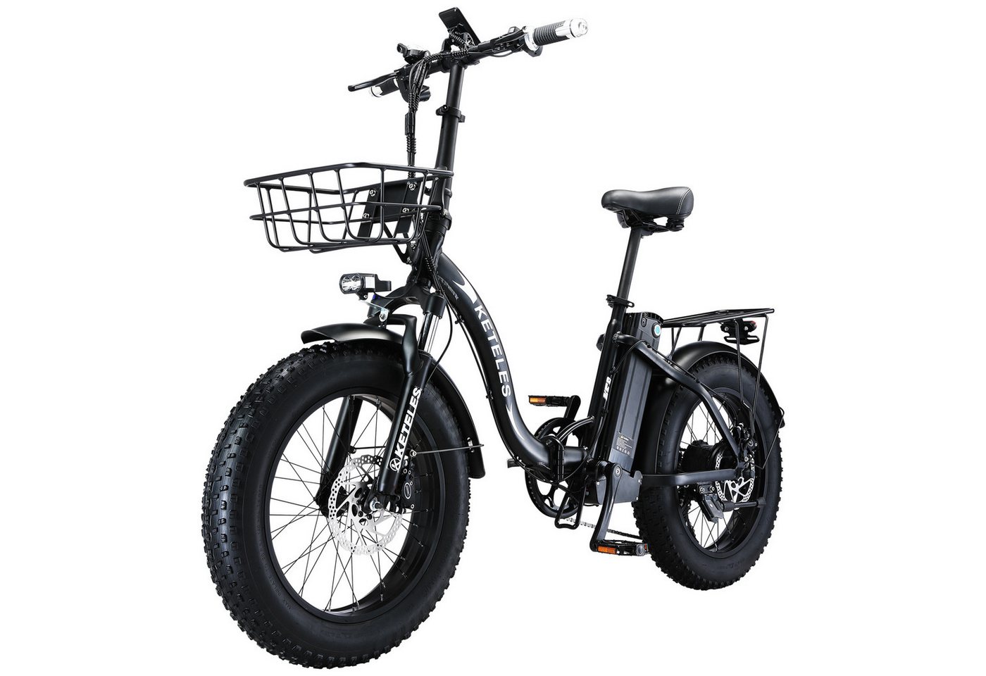 DOTMALL E-Bike Cityrad KETELES Klapprad 20"×4.0 Elektrofahrrad,48V 18Ah AKKU,7 Gang von DOTMALL