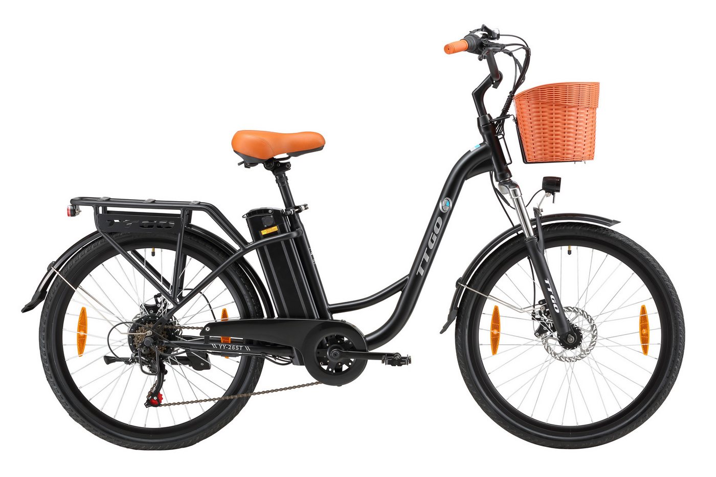 DOTMALL E-Bike Cityrad TTGO 26 zoll City Elektrofahrrad, Damen Herren, 36V 14.5AH Akku DOTMALL E-Bike Cityrad TTGO 26 zoll City Elektrofahrrad, Damen Herren, 36V 14.5AH Akku von DOTMALL