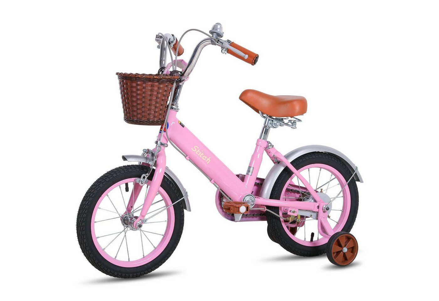 DOTMALL Kinderfahrrad Vintage Kinderfahrrad für 2-7 Jahre Jungen Mädchen EU von DOTMALL