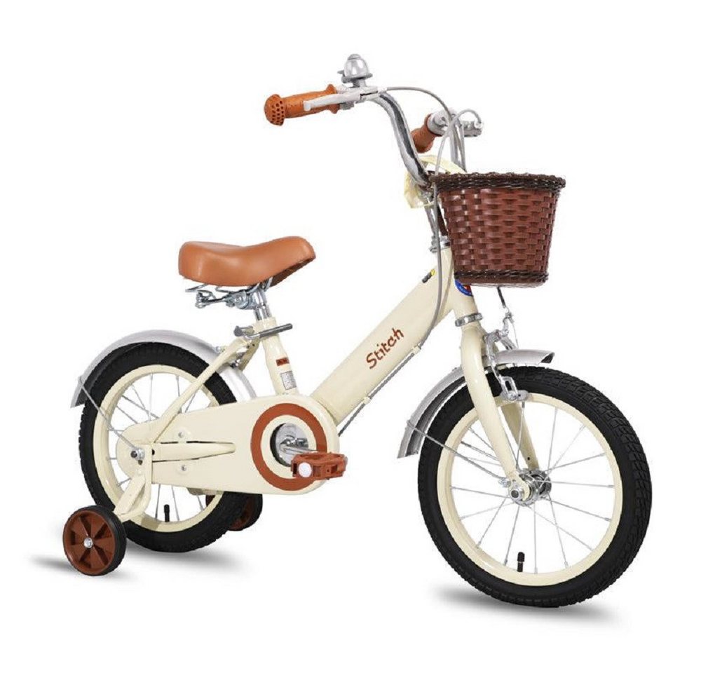 DOTMALL Kinderfahrrad Vintage Kinderfahrrad für 2-7 Jahre Jungen Mädchen EU von DOTMALL