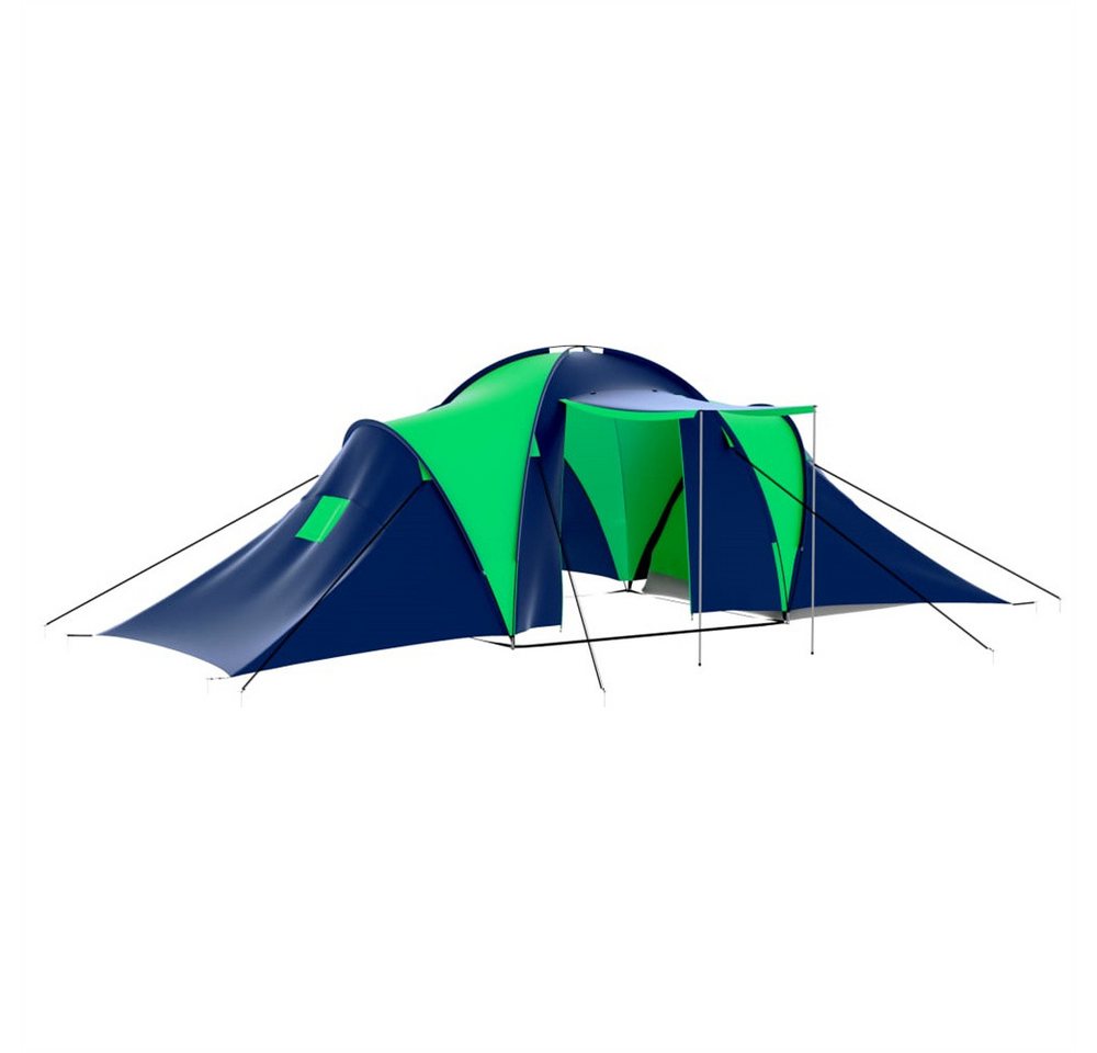 DOTMALL Vorzelt Blau/Grün Campingzelt 9 Personen Stoff 590 x 400 x 185 cm von DOTMALL