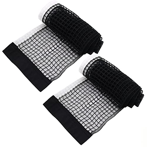 DOULEIN Tragbares Tischtennisnetz,2 Stück Polyester Tischtennis Ersatznetz Ohne Halterung Ping Pong Netz Tischtenniszubehör für Tischtennis Spielen Drinnen und Draußen 180 cm x 14 cm DOULEIN Tragbares Tischtennisnetz,2 Stück Polyester Tischtennis Ersatznetz Ohne Halterung Ping Pong Netz Tischtenniszubehör für Tischtennis Spielen Drinnen und Draußen 180 cm x 14 cm von DOULEIN
