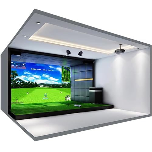 Golfsimulator Bildschirm,Langlebiger Golfschwungtrainer,Indoor-Trainings Golfsimulatorbildschirm Für Golfübungsunterhaltung,300cm*300cm von DPLXQPP