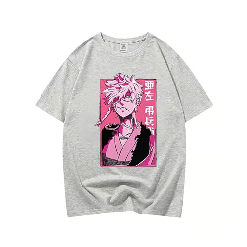 DPMTBD T-Shirt Hell's Paradise: Jigokuraku Short Sleeve Fashion Women's Loose Shirt, Men's Cartoon Printed Round Neck Top Comfortable Casual Shirt-White||XS von DPMTBD