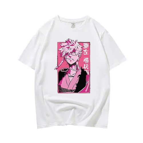 DPMTBD T-Shirt Hell's Paradise: Jigokuraku Short Sleeve Fashion Women's Loose Shirt, Men's Cartoon Printed Round Neck Top Comfortable Casual Shirt-White||XS von DPMTBD