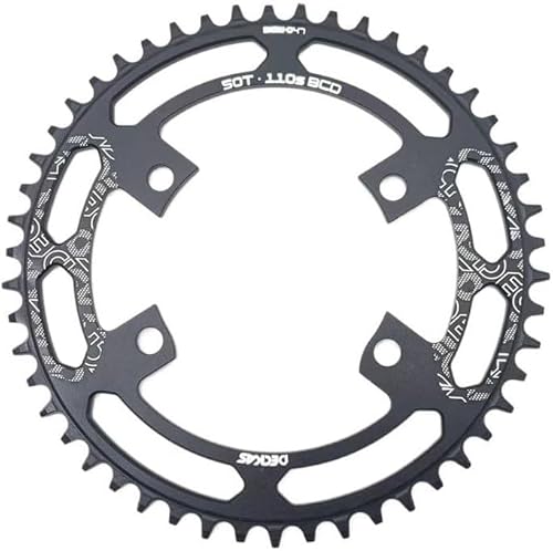 DQZRTUECA Fahrrad Kettenblatt, Kettenblatt, Kettenblatt, Kettenblatt, Rennrad, schmales breites Kettenblatt, Kettenblätter for Fahrräder(110bcd 4claws 50t) von DQZRTUECA