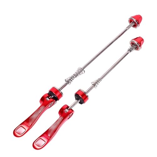 DQZRTUECA Fahrradspieße,Schnellspanner, Schnellspanner-Hebel vorne 100 x 9 mm, hinten 135 x 10 mm, Nabenzubehör, Mountainbike, Rennrad, Radnabenwerkzeug(Red) von DQZRTUECA