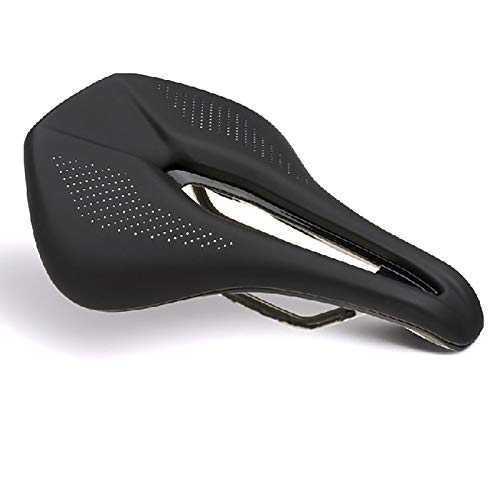 Fahrradsitz,Fahrradsättel, Fahrradsattel MTB Rennrad Rennsättel Sitz breit atmungsaktiv weiche Sitzkissen Teile(Black) von DQZRTUECA