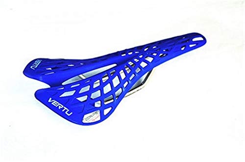 Fahrradsitz,Fahrradsättel, Superleichter Kunststoff-Fabrikagenten-Fahrradsattel, Mountainbike-MTB-Fahrradsattel, PVC-Kissen, 6 Farben(Blue) von DQZRTUECA