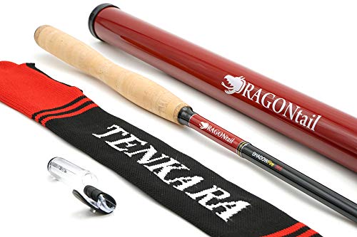 DRAGONtail Tenkara Shadowfire 360 Tenkara-Rute, 3,5 m - Hochwertige Graphit-Rute für Mittelgroße Fische - Schwarz, 12' - Fliegenfischen ohne Rolle - Rucksackfreundlich DRAGONtail Tenkara Shadowfire 360 Tenkara-Rute, 3,5 m - Hochwertige Graphit-Rute für Mittelgroße Fische - Schwarz, 12' - Fliegenfischen ohne Rolle - Rucksackfreundlich von DRAGONtail Tenkara