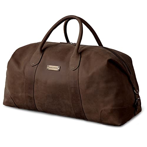 DRAKENSBERG Weekender 'David' (L) Leder Reisetasche Herren und Damen im Vintage-Design, erweiterbar, 60L - Kaffee-Braun, DR00346 DRAKENSBERG Weekender 'David' (L) Leder Reisetasche Herren und Damen im Vintage-Design, erweiterbar, 60L - Kaffee-Braun, DR00346 von DRAKENSBERG