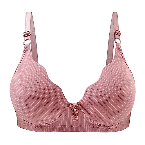 BH Baumwolle Ohne Bügel, Ohne Bügel BH Damen Komfort Leicht - Bustier Bralette Baumwolle Elastisch Weich Atmungsaktiv Bustier Weicher Bequemer T-Shirt Soft Bra von DRALOFAO