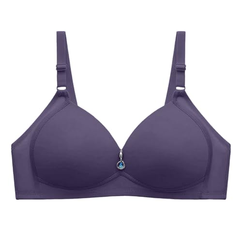 BH Große Brüste Starker Halt, Ohne Bügel BH Damen Elastisch - Bralette Baumwolle Bustier Leicht Komfort Weich Atmungsaktiv Bustier Weicher Bequemer T-Shirt Soft Bra von DRALOFAO