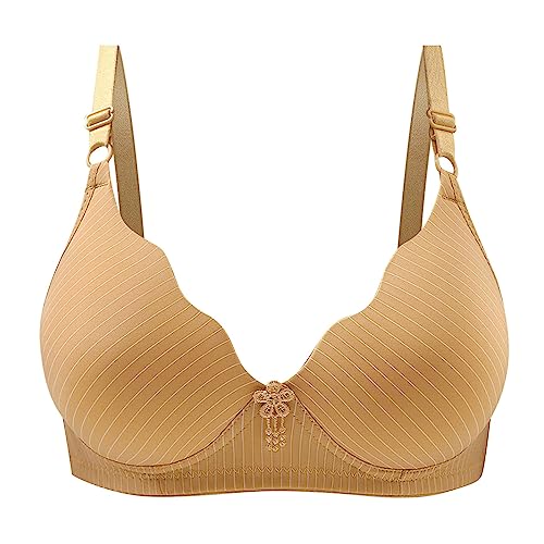 BH Große Brüste Starker Halt, Ohne Bügel BH Damen Weich Baumwolle - Bralette Bustier Komfort Leicht Atmungsaktiv Elastisch Bustier Weicher Bequemer T-Shirt Soft Bra von DRALOFAO