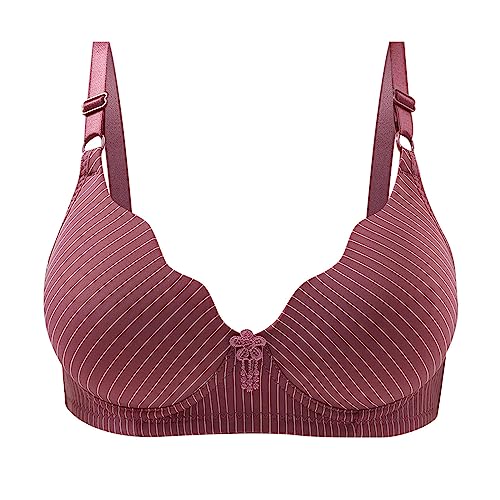 BH Hautfarben Damen, Ohne Bügel BH Damen Weich Baumwolle - Bralette Bustier Komfort Leicht Atmungsaktiv Elastisch Bustier Weicher Bequemer T-Shirt Soft Bra von DRALOFAO