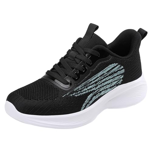 Barfußschuhe Damen Sale, Laufschuhe Damen Running Mode Sneakers - Freizeitschuhe Sport Turnschuhe Mesh rutschfest Walkingschuhe Outdoor Fitness Jogging Sportsschuhe von DRALOFAO