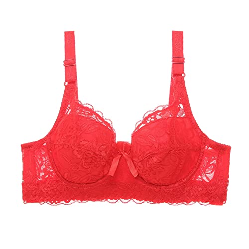 Bralette Damen Spitze, Ohne Bügel BH Damen Atmungsaktiv Komfort - Bralette Baumwolle Bustier Leicht Weich Elastisch Soft Bequem BH Bügellos Bustier von DRALOFAO