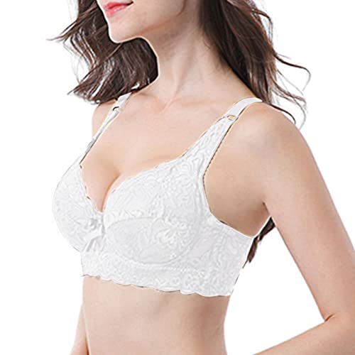 Bralette Damen Spitze, Ohne Bügel BH Damen Komfort Elastisch - Bustier Bralette Baumwolle Atmungsaktiv Weich Leicht Soft Bequem BH Bügellos Bustier von DRALOFAO