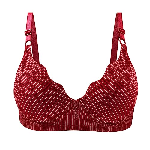 Bustier Damen Baumwolle, Ohne Bügel BH Damen Elastisch Komfort - Bustier Atmungsaktiv Bralette Weich Leicht Baumwolle Bustier Weicher Bequemer T-Shirt Soft Bra von DRALOFAO