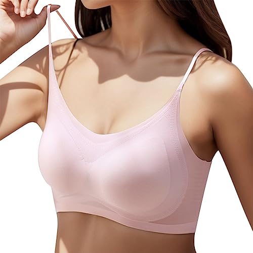 Bustier Damen Baumwolle, Ohne Bügel BH Damen Komfort Weich - Bralette Elastisch Bustier Leicht Baumwolle Atmungsaktiv Bustier Weicher Bequemer T-Shirt Soft Bra von DRALOFAO