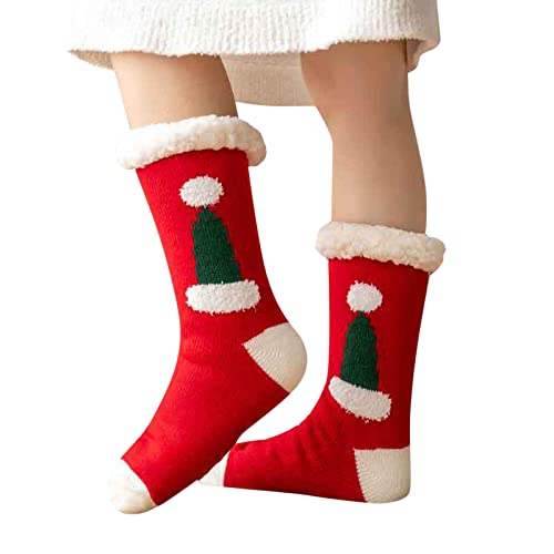 Christmas Socks, Weihnachten Socken Damen Winter Cozy Kuschelsocken - Lustige Weihnachtssocken Flauschige Warme Niedliche Weihnachtsstrümpfe Kuschel Lustig Wintersocken von DRALOFAO