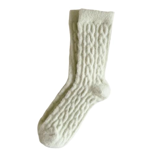 DRALOFAO Christmas Socks, Weihnachtssocken Unisex Damen Lustig Winter Weihnachten Socken - Bettsocken Cozy Flauschige Warme Wintersocken Weihnachtsstrümpfe Niedliche Fuzzy Socks von DRALOFAO