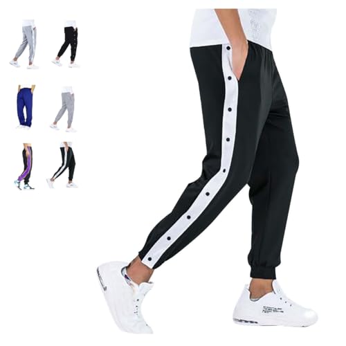 Herren Jogginghose Mit Knöpfen An Der Seite Reha Hose Mit Seitlicher Knopfleiste Zum Öffnen Button Up Trainingshose Mode Freizeithose Locker Lässig Sport Postoperative Rehahose Sporthose Herren Jogginghose Mit Knöpfen An Der Seite Reha Hose Mit Seitlicher Knopfleiste Zum Öffnen Button Up Trainingshose Mode Freizeithose Locker Lässig Sport Postoperative Rehahose Sporthose von DRALOFAO