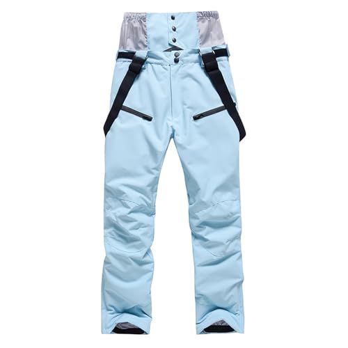 DRALOFAO Schneehose Damen Winter, Ski Hosen Für Frauen Damen Warm Wasserdicht Skihose Herren - Snowboard Hose Männer Atmungsaktiv Schneehose Winddicht Outdoor von DRALOFAO