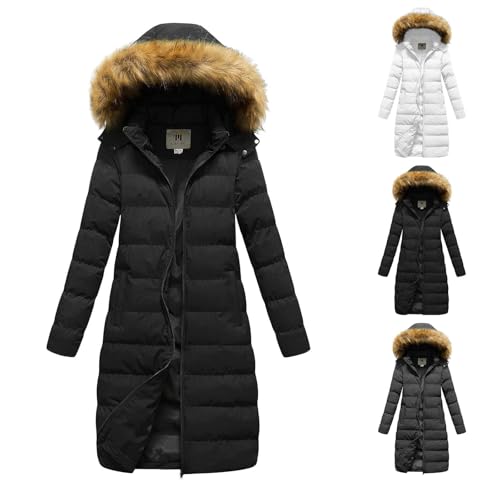 Steppmantel Damen Lang, Steppmantel Damen Lang Winter Daunenmantel Glänzend Daunenjacke Warm Steppjacke Mit Abnehmbarer Kunstfell-Kapuze Puffer Jacke Fleece Gefüttert Winterjacke Parka Steppmantel Damen Lang, Steppmantel Damen Lang Winter Daunenmantel Glänzend Daunenjacke Warm Steppjacke Mit Abnehmbarer Kunstfell-Kapuze Puffer Jacke Fleece Gefüttert Winterjacke Parka von DRALOFAO