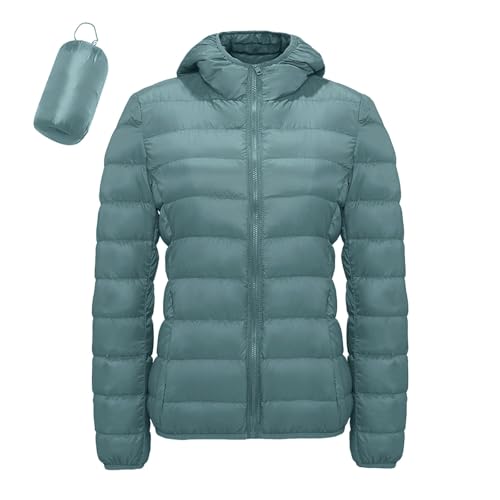 Damen Jacken Übergangsjacken,Leichtsteppjacke Für Damen Daunenjacke Damen Warme Steppjacke Wintermantel Outdoor Winterparka Mit Taschen Baumwolljacke Casual Damenjacken Daunenjacken von DRALOFAO